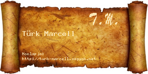 Türk Marcell névjegykártya